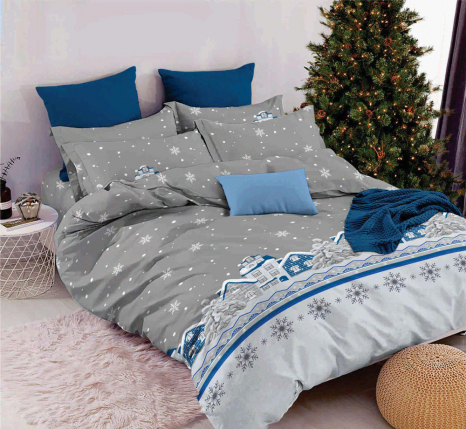 Ткань для постельного белья Бязь "Gold" Lux GL11310blue