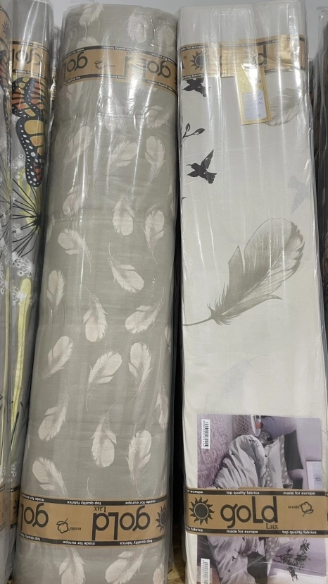 Ткань для постельного белья Бязь "Gold" Lux GL2003beige (A+B) - (50м+50м)