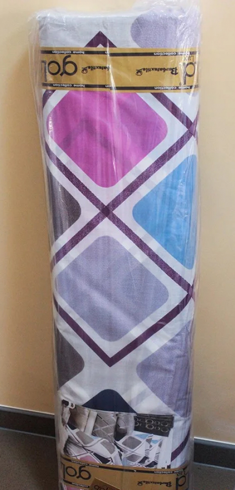 Тканина для постільної білизни Бязь "Gold" Lux "Геометричний принт" GL3049