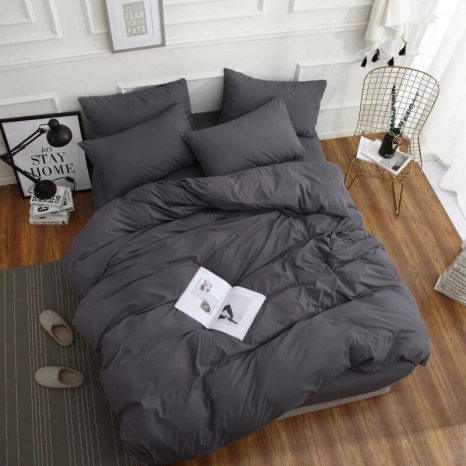 Двоспальний набір постільної білизни 180*220 із Сатину №18-5203-T Черешенка™