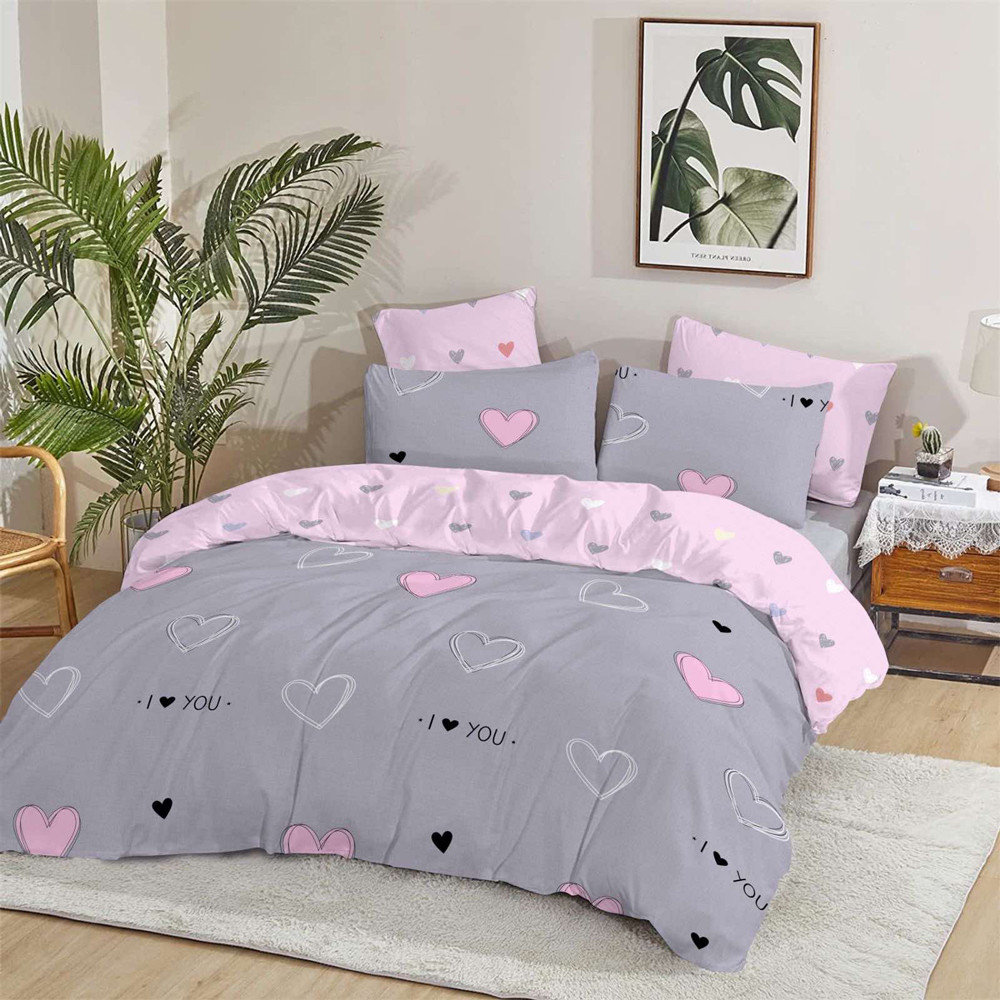 Ткань для постельного белья Бязь "Gold" Lux GL50967pink (A+B) - (50м+50м)