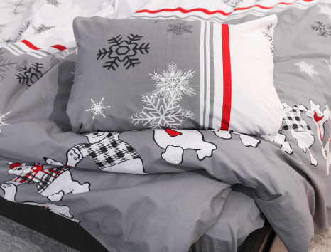 Двоспальний набір постільної білизни 180*220 із Бязі "Gold" №157968 Черешенка™