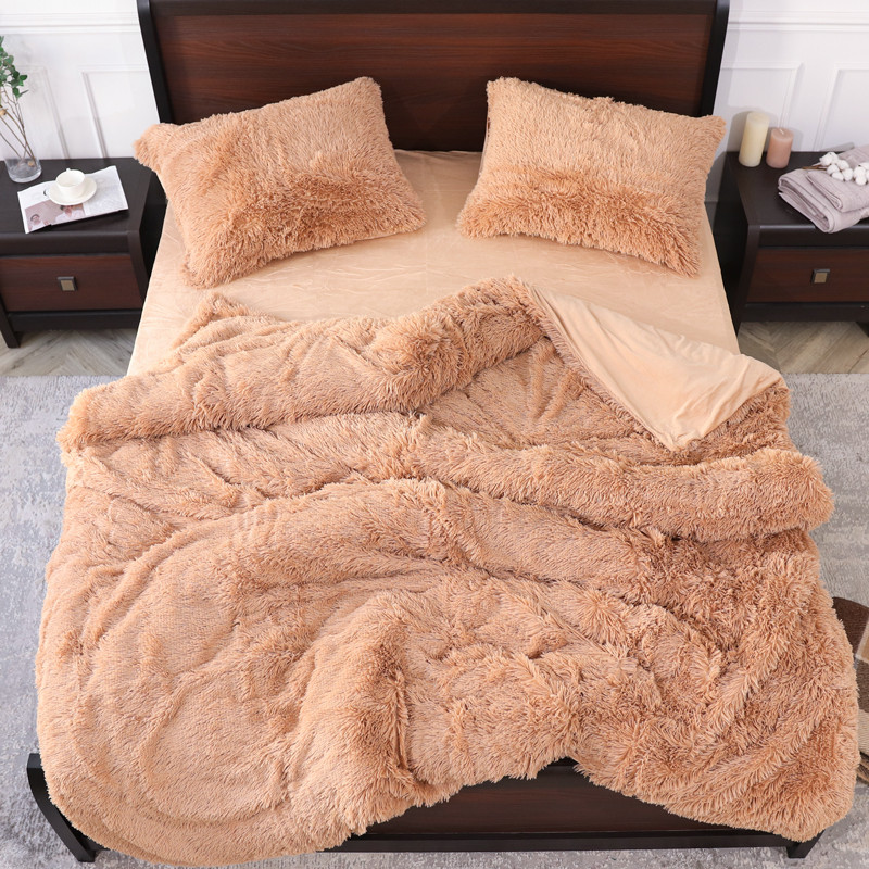 Евро-макси набор постельного белья 200*230 Плюш Травка №EL-08 Черешенка™