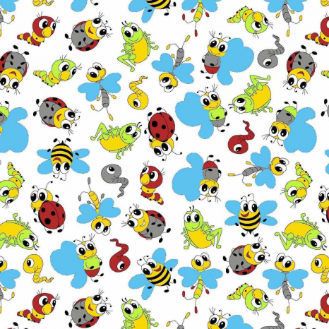 Тканина для постільної білизни Фланель (байка) дитяча FLB1017