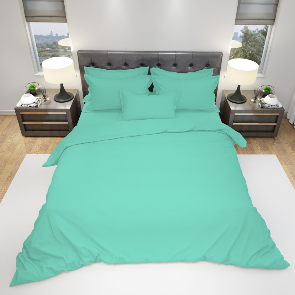 Тканина для постільної білизни Бязь "Gold" Lux однотонна GLmintG (50м)