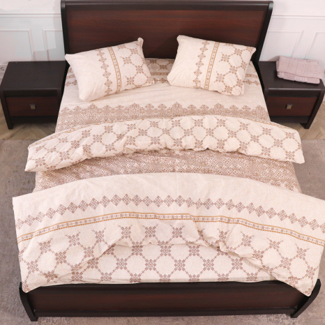 Полуторний набір постільної білизни 150*220 із Бязі "Gold" №15932 Черешенка™