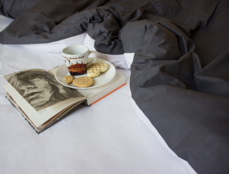 Євро-максі набір однотонної постільної білизни 200*220 із Бязі "Gold" №15749AB Черешенька™