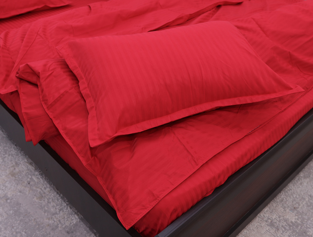 Евро макси набор постельного белья 200*230 из Страйп Сатина D-014