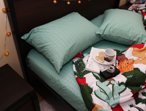 Евро макси набор постельного белья 200*220 из Бязи "Gold" №151332AB Черешенка™