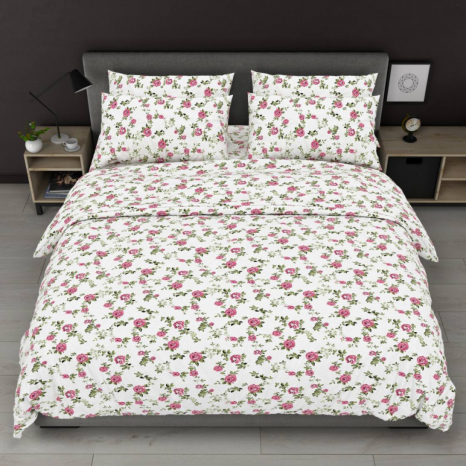 Тканина для постільної білизни Бязь "Gold" Lux GL8169Pink