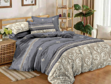 Сімейний набір постільної білизни із Сатину №389AB Черешенка™