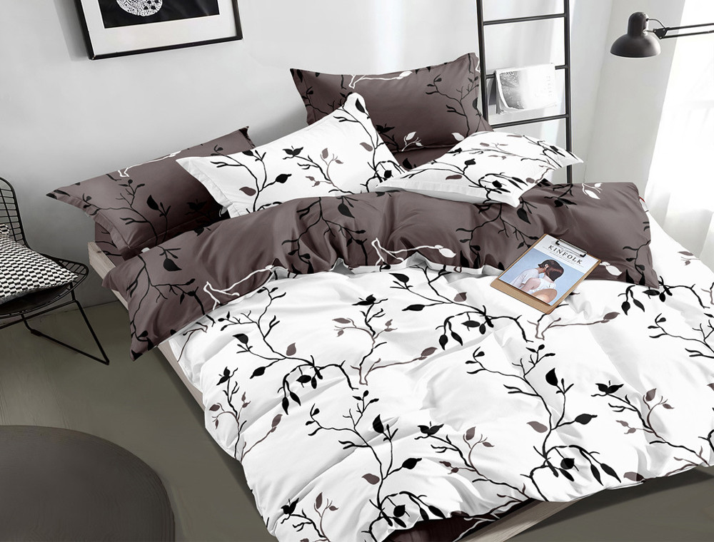 Євро-максі набір постільної білизни 200*220 із Бязі "Gold" №154564AB Черешенка™