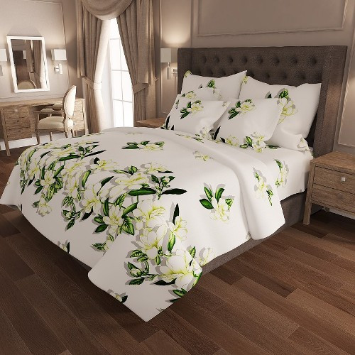 Тканина для постільної білизни Бязь "Gold" Lux GL6912white