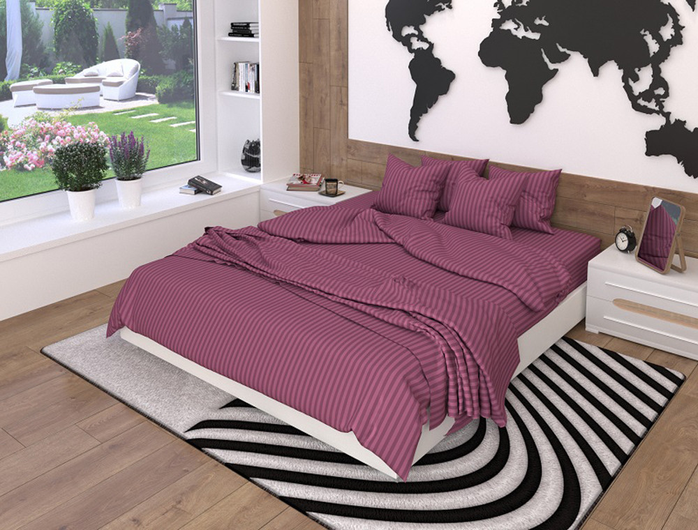 Ткань для постельного белья Страйп-сатин ST19-1716 (50м)