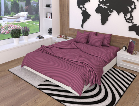 Ткань для постельного белья Страйп-сатин ST19-1716 (50м)