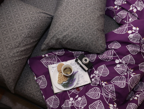 Полуторный набор постельного белья 150*220 из Бязи "Gold" №151539AB Черешенка™