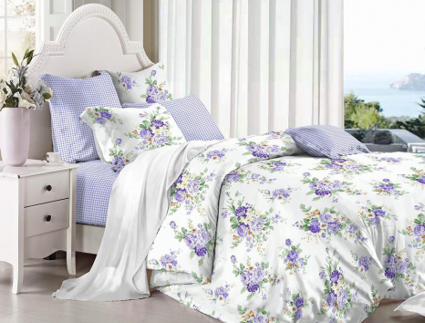 Ткань для постельного белья Сатин S42-4 (A+B) - (60м+60м)