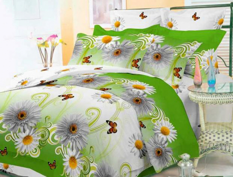 Ткань для постельного белья Бязь "Gold" Lux "Весенний букет" GL129