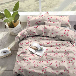 Тканина для постільної білизни Бязь "Gold" "Квітучий персик" GLL5094redpeach