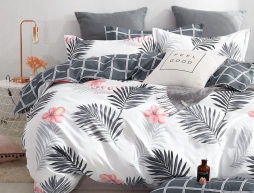 Полуторний набір постільної білизни 150*220 із Бязі "Gold" №151194AB Черешенка™