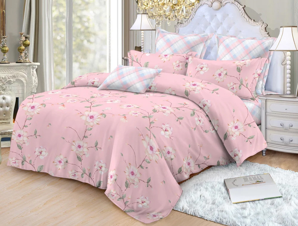 Тканина для постільної білизни Сатин S45-8 (A+B) - (60м+60м)