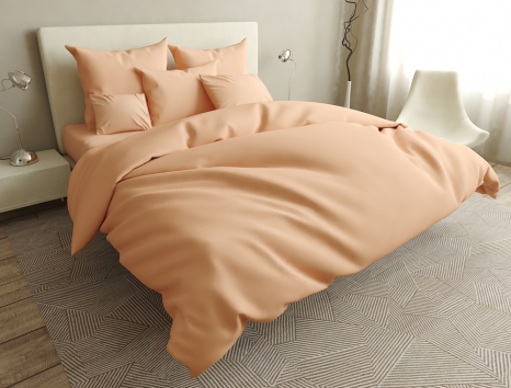 Євро-максі набір постільної білизни 200*220 із Бязі "Gold" з простирадлом на резинці №141045 Черешенка™