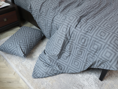 Евро макси набор постельного белья с ромбами 200*220 из Бязи "Gold" №158118 Черешенка™