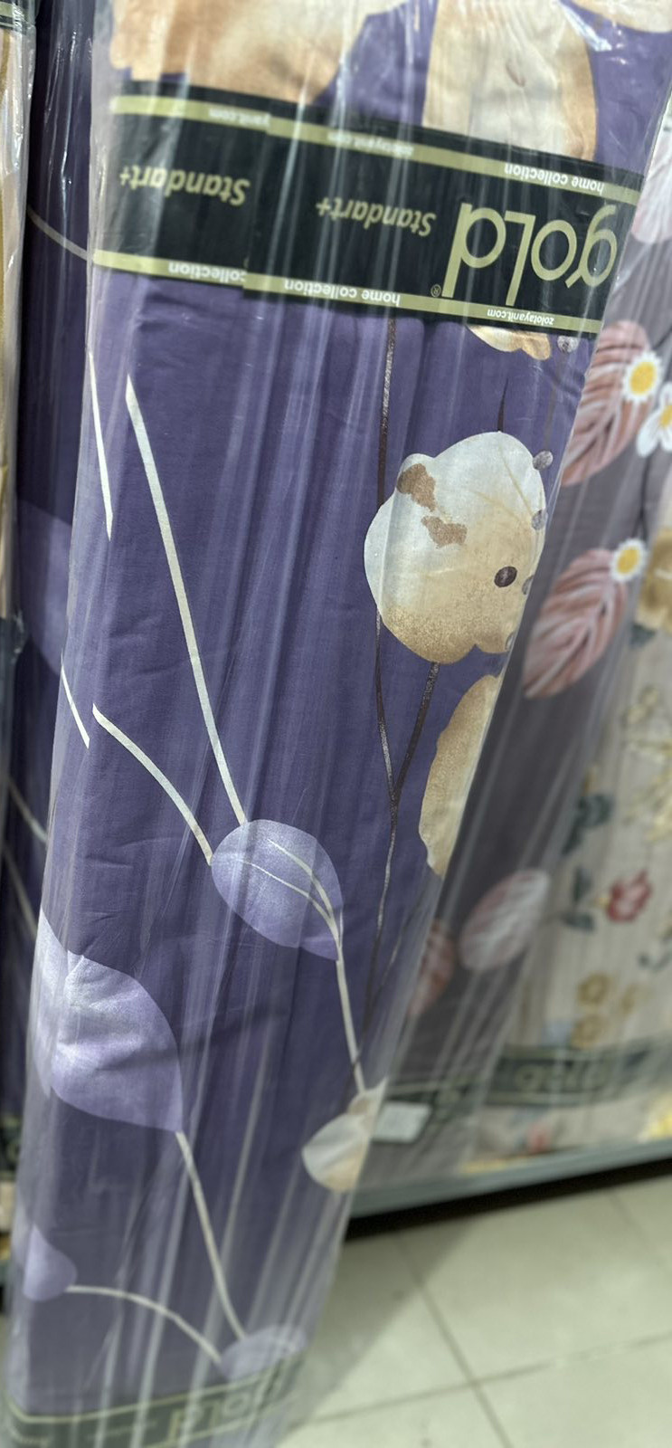 Ткань для постельного белья Бязь "Gold" Lux GL3424violet