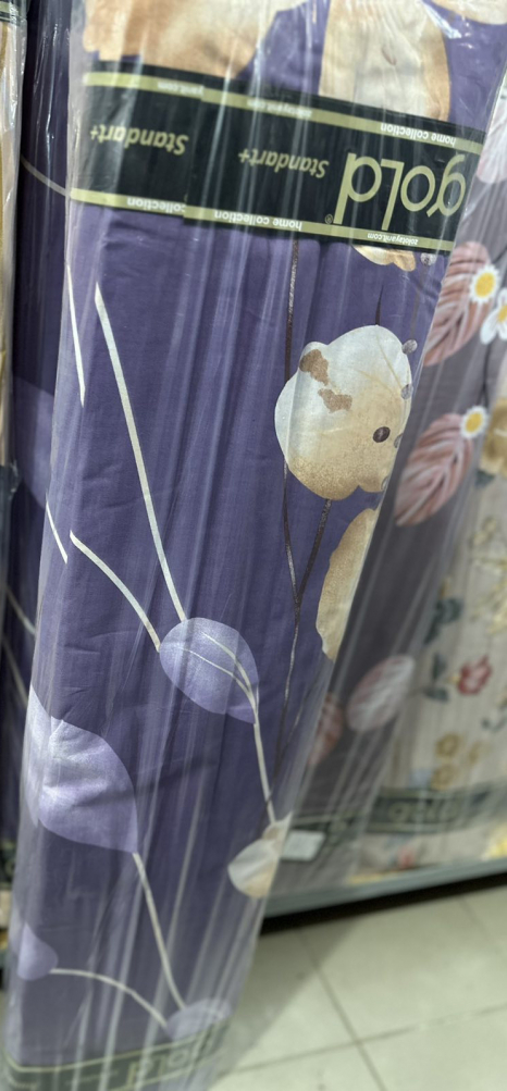 Ткань для постельного белья Бязь "Gold" Lux GL3424violet