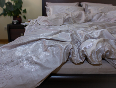 Євро-максі набір постільної білизни 200*220 із Жакарду №017AB KRISPOL™