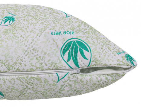 Подушка стьобана на блискавці 50*70 мікрофібра/холлофайбер №5070-6