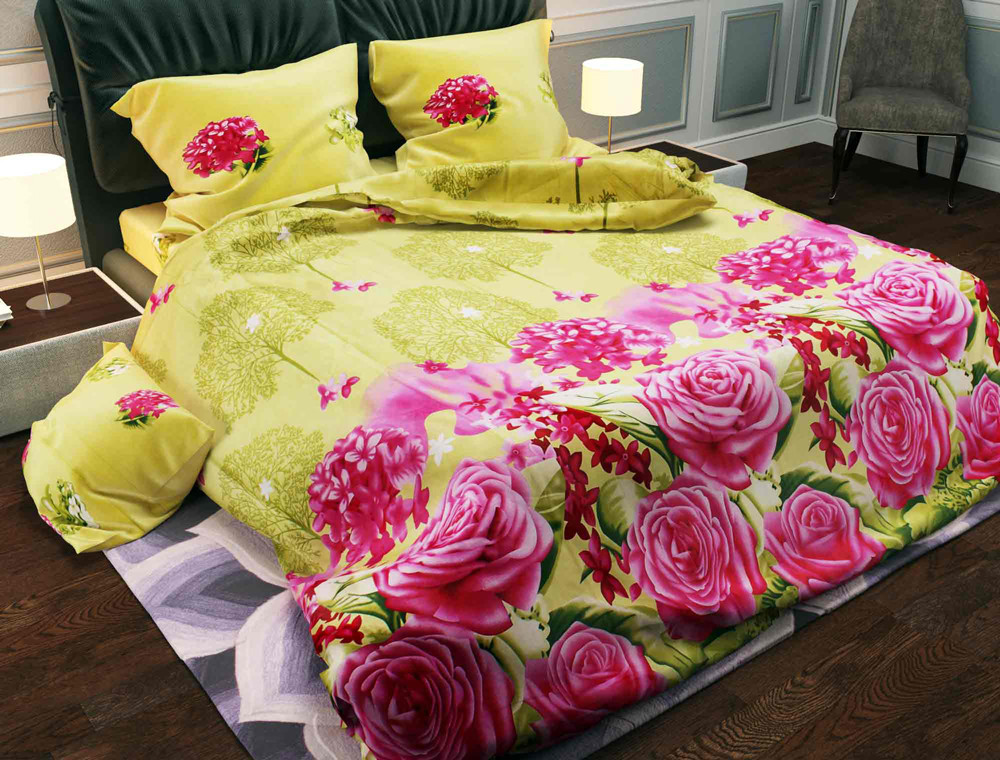 Тканина для постільної білизни Бязь "Gold" Lux GL061 (A+B) - (50м+50м)