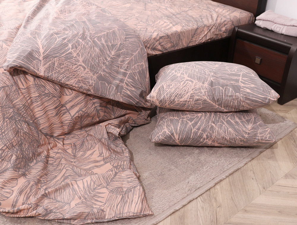 Сімейний набір постільної білизни із Бязі "Gold" №151200АВ Черешенька™