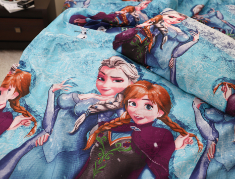 Полуторний набір постільної білизни 150*220 із Бязі "Gold" №16516 Черешенка™