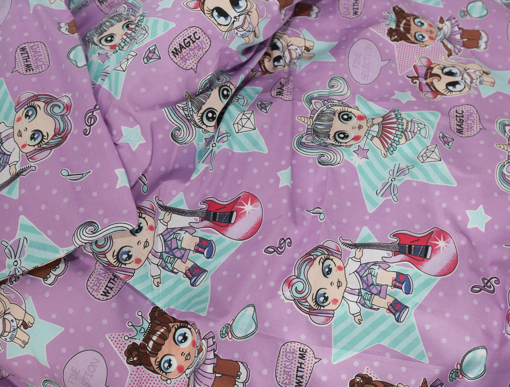 Дитячий комплект з Бязі "Gold" №165605AB Черешенка™