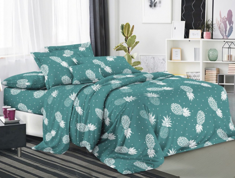 Двоспальний набір постільної білизни 180*220 із полікотону №207930 Черешенька™