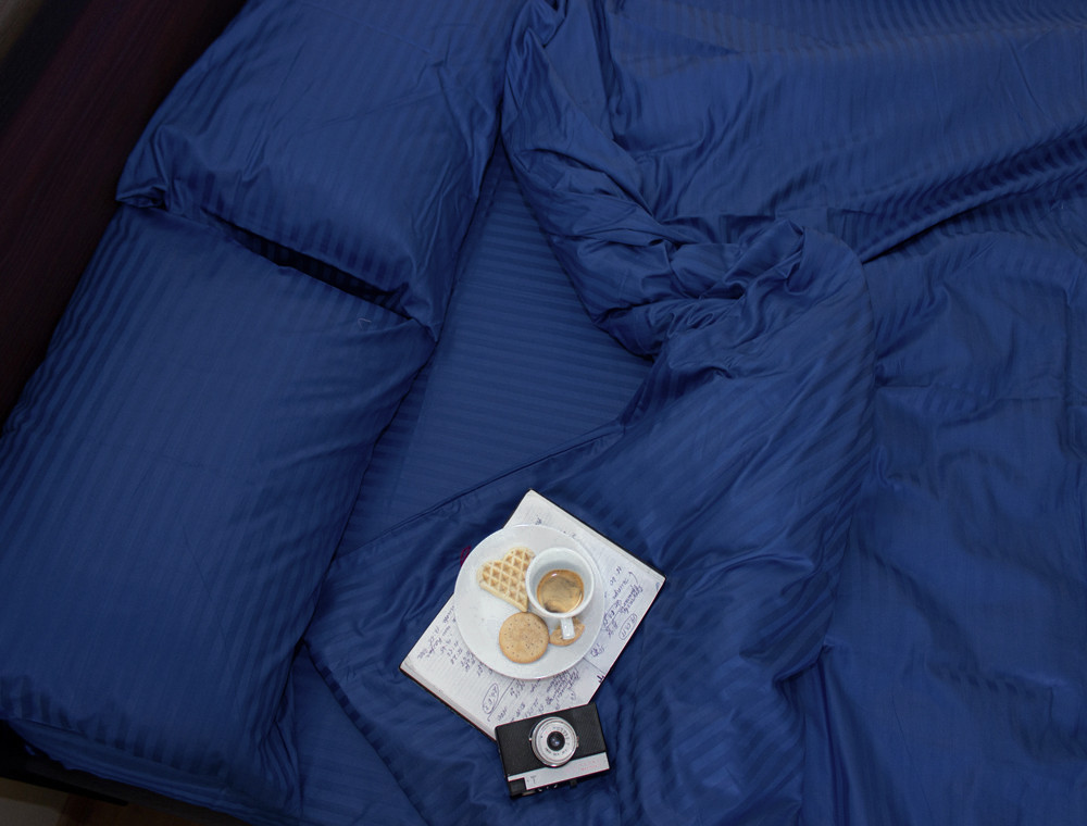 Полуторний набір постільної білизни 150*220 зі Страйп Сатину №50777 Черешенка™