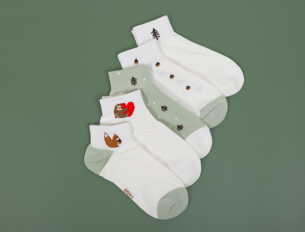 Женские носки Корона короткие (36-41) №BY524-1