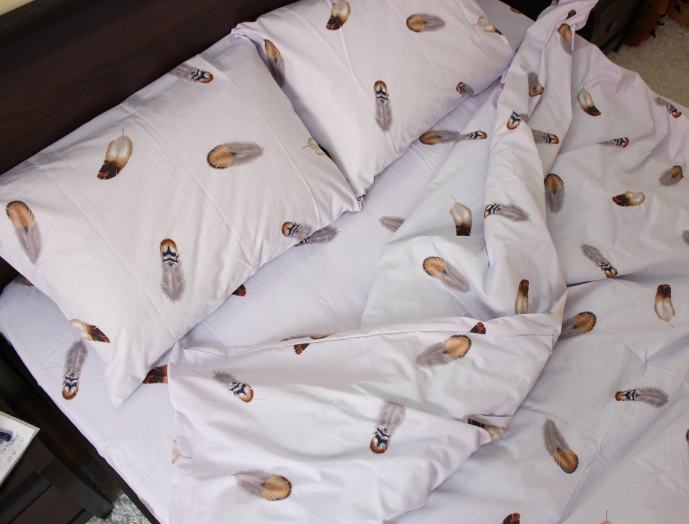 Євро-максі набір постільної білизни 200*220 із Ранфорсу №182077 Черешенка™