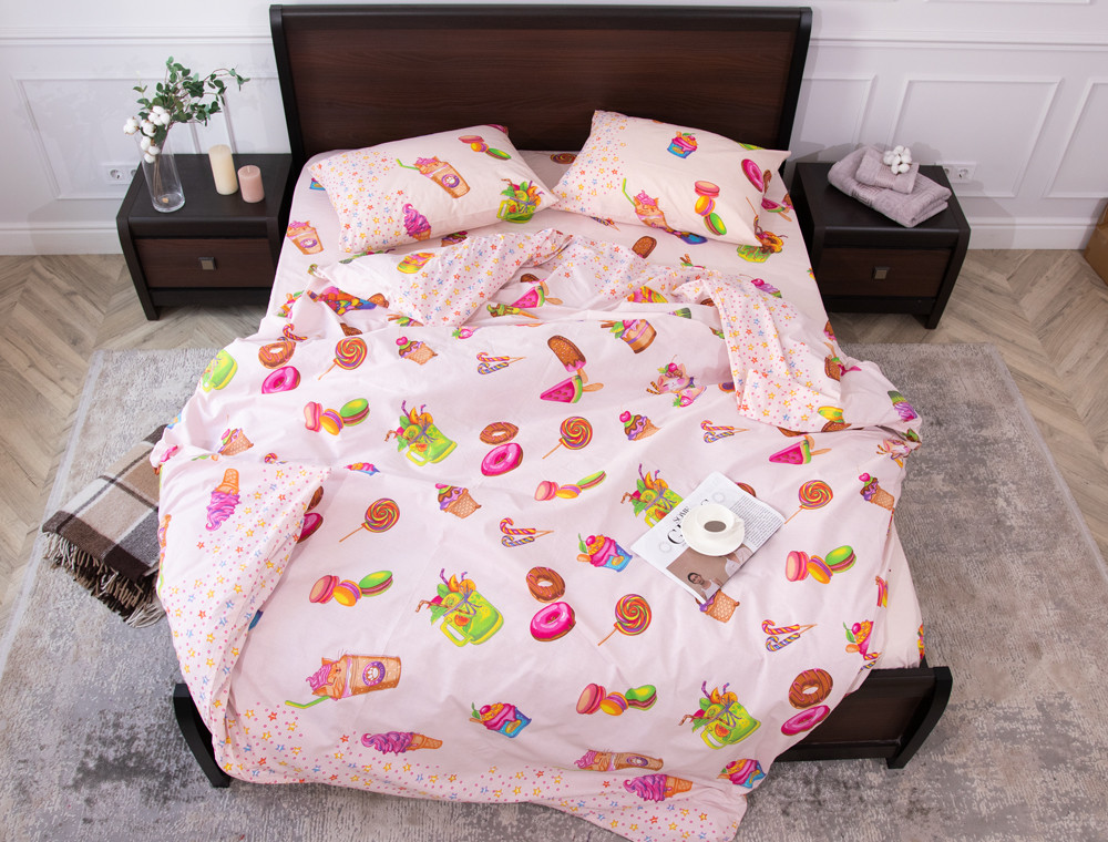 Полуторный набор постельного белья 150*220 из Бязи "Gold" №154718 Черешенка™