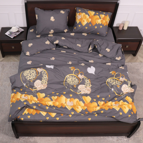 Двуспальный набор постельного белья 180*220 из Бязи "Gold" №151682 Черешенка™