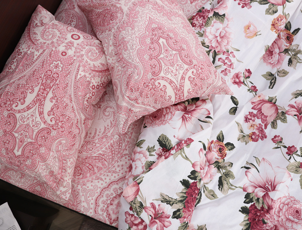 Євро-максі набір постільної білизни 200*220 із Бязі "Gold" №155025AB Черешенка™