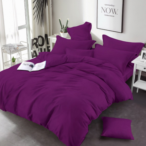 Ткань для постельного белья Бязь "Gold" Lux однотонная GLTON78Violet (50м)