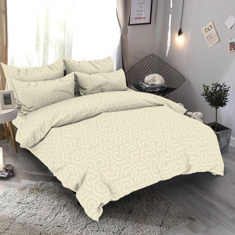 Ткань для постельного белья Бязь "Gold" Lux GL7865beige