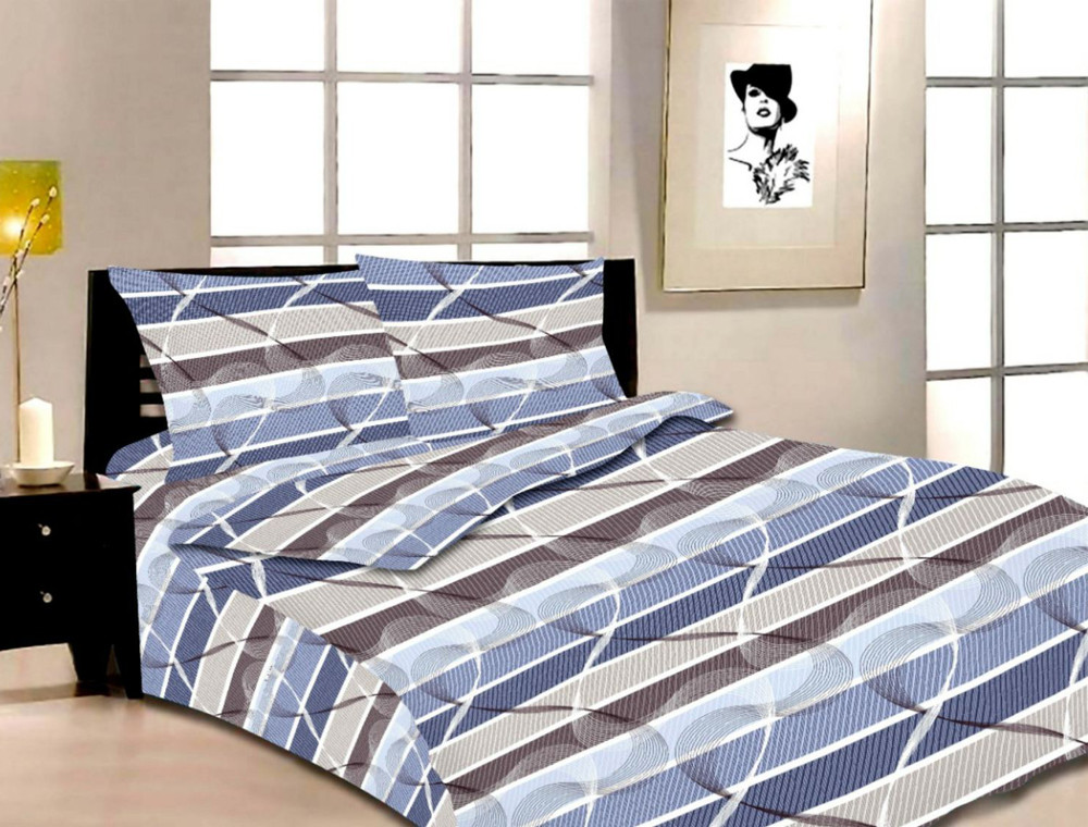 Тканина для постільної білизни Бязь "Gold" Lux "Хвилі настрою" GL3851