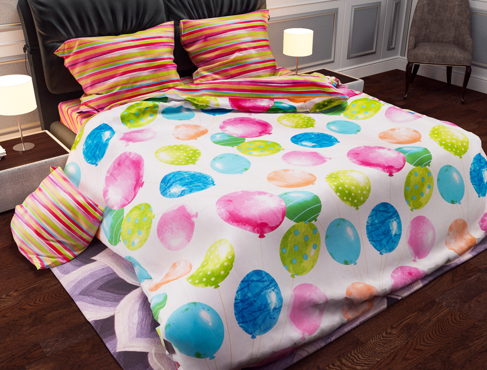 Тканина для постільної білизни Бязь "Gold" Lux GL3818R (A+B) - (50м+50м)