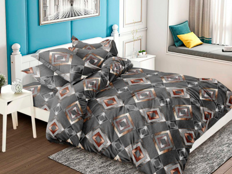 Євро набір постільної білизни 200*220 із полікотону №200127 Черешенька™