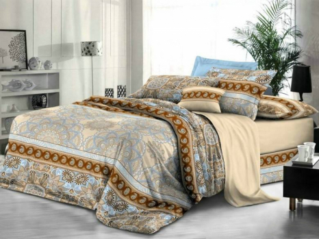 Ткань для постельного белья Сатин S1297 (A+B) - (50м+50м)