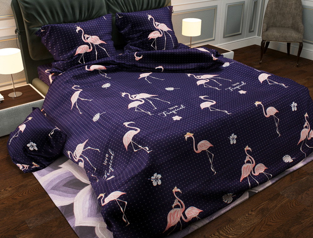 Євро-максі набір постільної білизни 200*220 із Бязі "Gold" №154113 Черешенка™