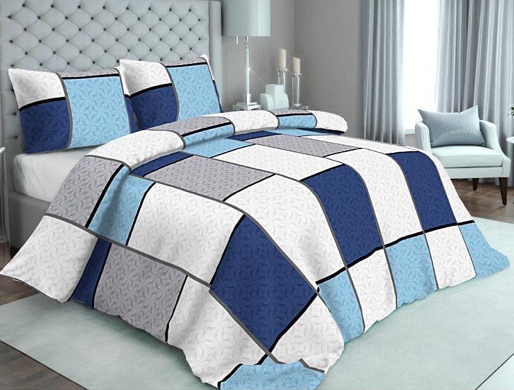 Ткань для постельного белья Бязь "Gold" Lux "Геометрически принт (прямоугольники)"  GL305